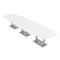 Skutchi Designs 45 in W, 165.75 in L, 29 in H, Engineered Wood Top, White HAR-BOT-46x168-DOU-XD09 - alternate 1